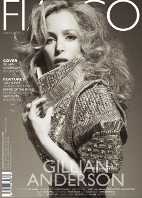 Gillian Anderson - Fiasco magazine UK, The Black &amp;amp; White Issue, Limited Edition