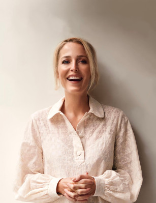 Gillian Anderson by Liz Collins for Backstage || Feb 2021