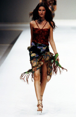 Gisele Bundchen for Emanuel Ungaro RTW Spring Summer 1998