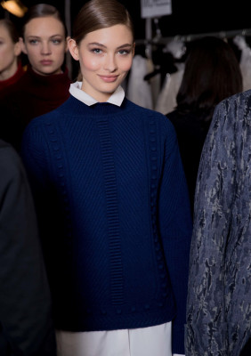 Grace Elizabeth - Carolina Herrera Fall/Winter 2017 Fashion Show in New York