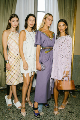 Grace Elizabeth - Botega Venneta Spring/Summer 2018 Fashion Show in Milan