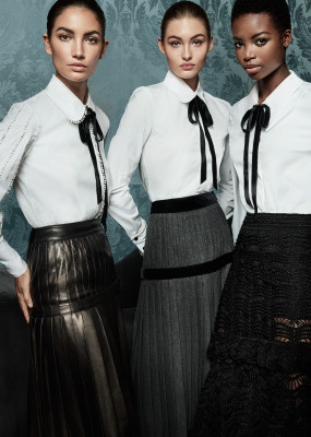 Grace Elisabeth - photoshoot for Carolina Herrera Fall/Winter 2017-2018 Campaign