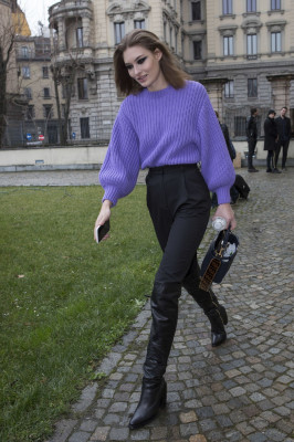 Grace Elizabeth - Leaving the Max Mara Fashion Show in Milan 