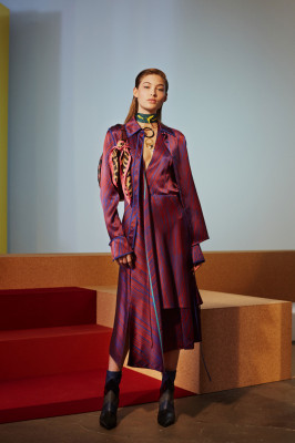 Grace Elizabeth - photoshoot for DIANE VON FURSTENBERG Fall 2017 Collection