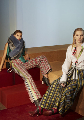 Grace Elizabeth - photoshoot for DIANE VON FURSTENBERG Fall 2017 Collection