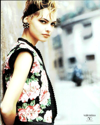 Gretha Cavazzoni for Valentino in Vogue Italia March 1989