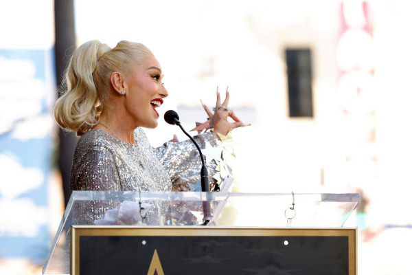 Gwen Stefani at Hollywood Walk of Fame Star Ceremony Honoring to herself10/19/23