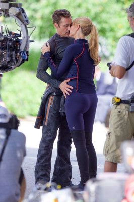 Gwyneth Paltrow on the Set of Avengers 4 in Fayetteville 08/22/2017