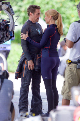 Gwyneth Paltrow on the Set of Avengers 4 in Fayetteville 08/22/2017