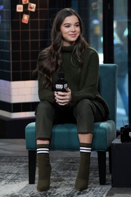 HAILEE STEINFELD in the Set of Aol Build in New York 12/18/2018