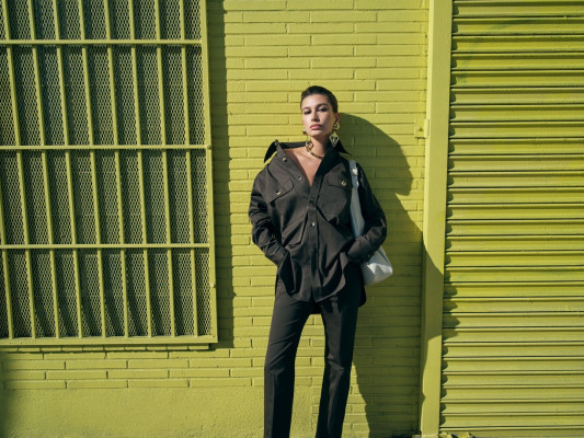 Hailey Baldwin for Saint Laurent Summer 2024 by Gray Sorrenti