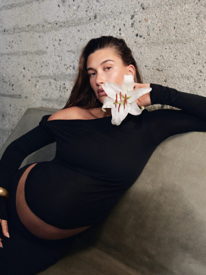 Hailey Baldwin for YSL Beauty's Libre Flowers & Flames Fragrance Campaign (2024)