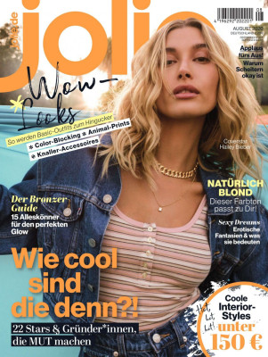 HAILEY BIEBER in Jolie Magazine, Germany August 2020