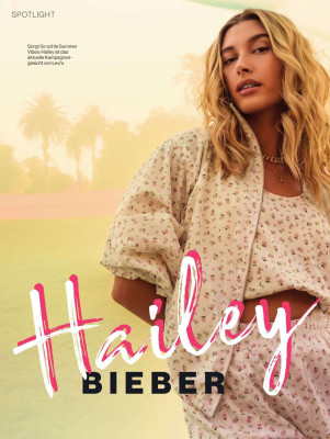 HAILEY BIEBER in Jolie Magazine, Germany August 2020