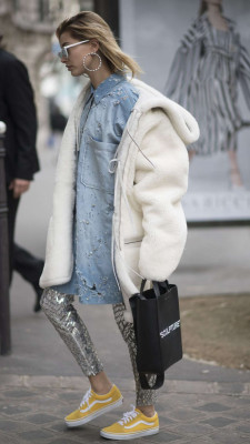 Hailey Baldwin Out in Paris