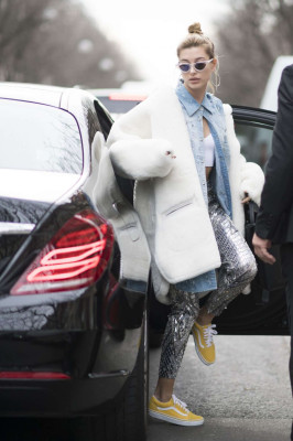 Hailey Baldwin Out in Paris