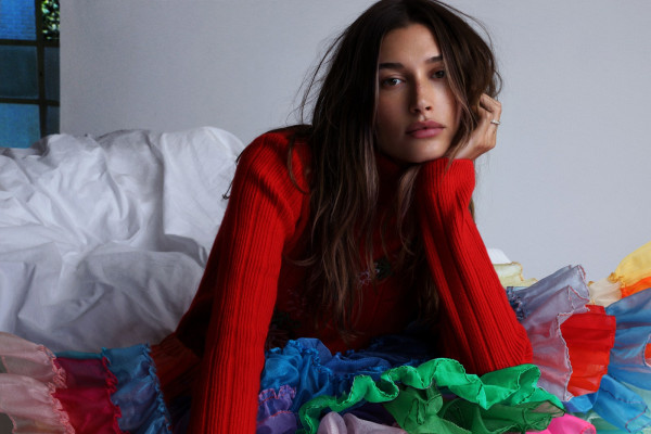 Hailey Baldwin by Eli Russell Linnetz for Vogue (October 2021)