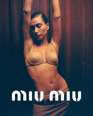 Hailey Baldwin for Miu Miu