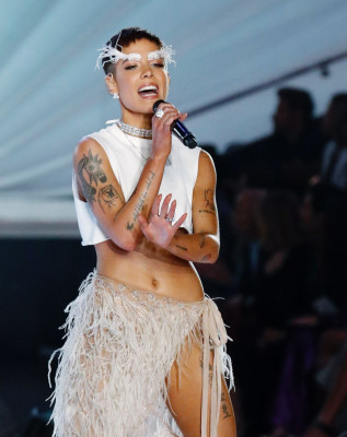 Halsey Performing at 2018 VS Fashion Show in NYC