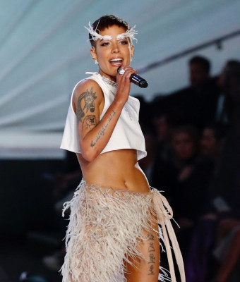 Halsey Performing at 2018 VS Fashion Show in NYC