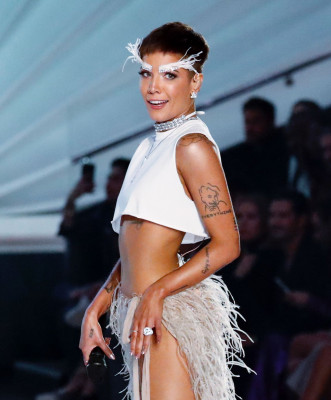 Halsey Performing at 2018 VS Fashion Show in NYC
