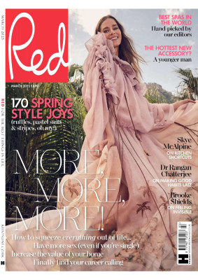 Hana Soukupova ~ Red UK March 2025 by  Annie Bundfuss