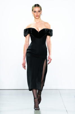 Hannah Ferguson - Laquan Smith Autumn/Winter 2019 Fashion Show in New York
