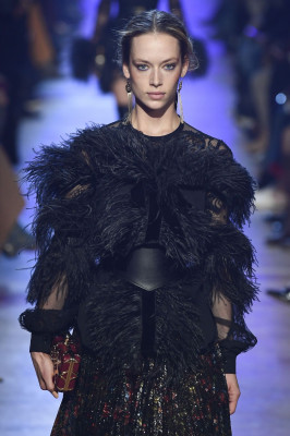 Hannah Ferguson at Elie Saab Runaway Show at PFW in Paris