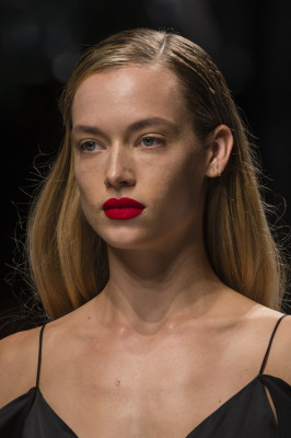 Hannah Ferguson- Blumarine Spring/Summer 2018 Fashion Show in Milan
