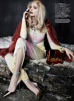 Heidi Mount ~ Elle US March 2013 by Catherine Servel