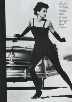 Helena Christensen ~ Vogue Paris February 1991 by Max Vadukul
