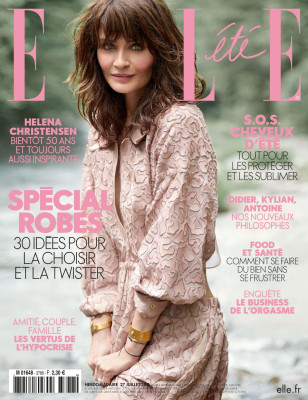 Helena Christensen in Elle Magazine, France July 2018