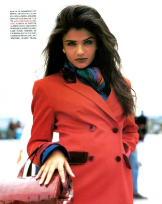 Helena Christensen ~ Vogue Italia August 1991 by Tiziano Magni