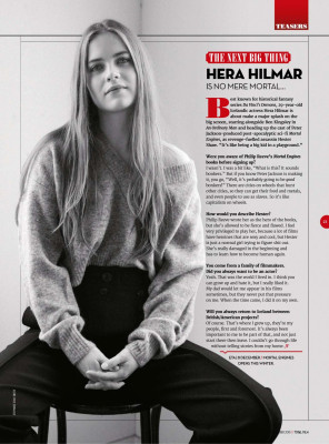 HERA HILMAR in Total Film Magazine, November 2018