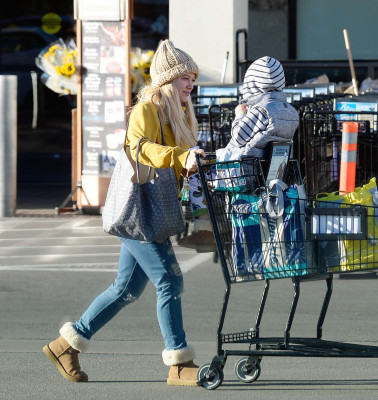 Hilary Duff in Tight Jeans Out in Los Angeles