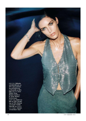 Hilary Rhoda for Elle Germany September 2024