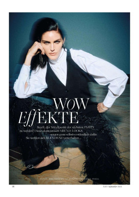 Hilary Rhoda for Elle Germany September 2024