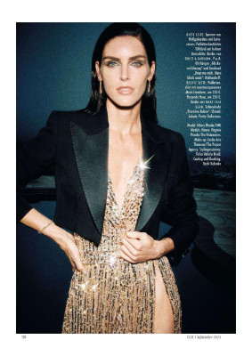 Hilary Rhoda for Elle Germany September 2024