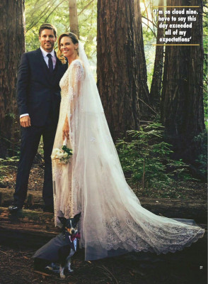 Hilary Swank - Wedding August 2018