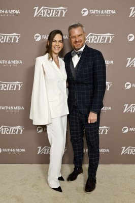Hilary Swank at Variety Spirituality and Faith in Entertainment Breakfast in LA