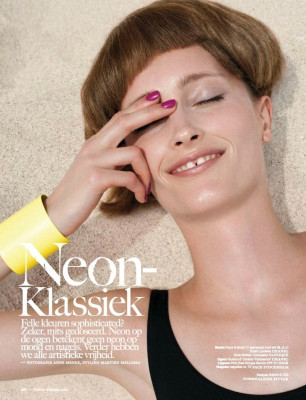 Iekeliene Stange ~ Vogue Netherlands June 2012 by Anne Menke