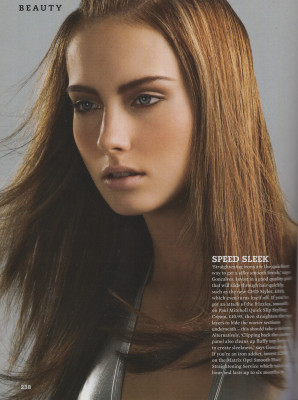 Ilze Bajare for Marie Claire UK March 2007