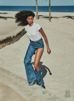IMAAN HAMMAM in Elle Magazine, May 2020