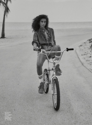 IMAAN HAMMAM in Elle Magazine, May 2020