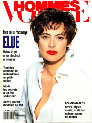 Ines de la Fressange for VOGUE HOMMES France June 1989