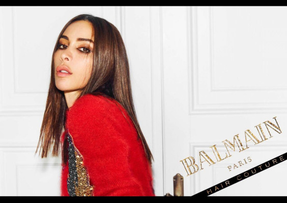 Ines Rau for Balmain Campaign