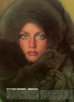 Ingrid Boutling for VOGUE IT Nov 1974 by David Bailey