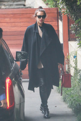Irina Shayk – Leaving Bradley Cooper’s house  in Los Angeles