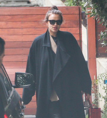 Irina Shayk – Leaving Bradley Cooper’s house  in Los Angeles