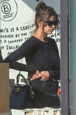 Irina Shayk - in Black outfit out 2017 in Los Angeles